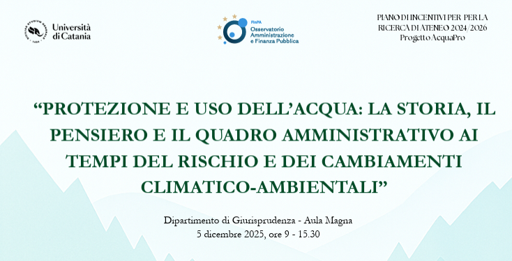 Protezione e uso dell’acqua